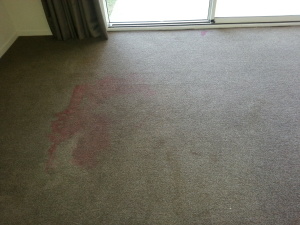 red stain before